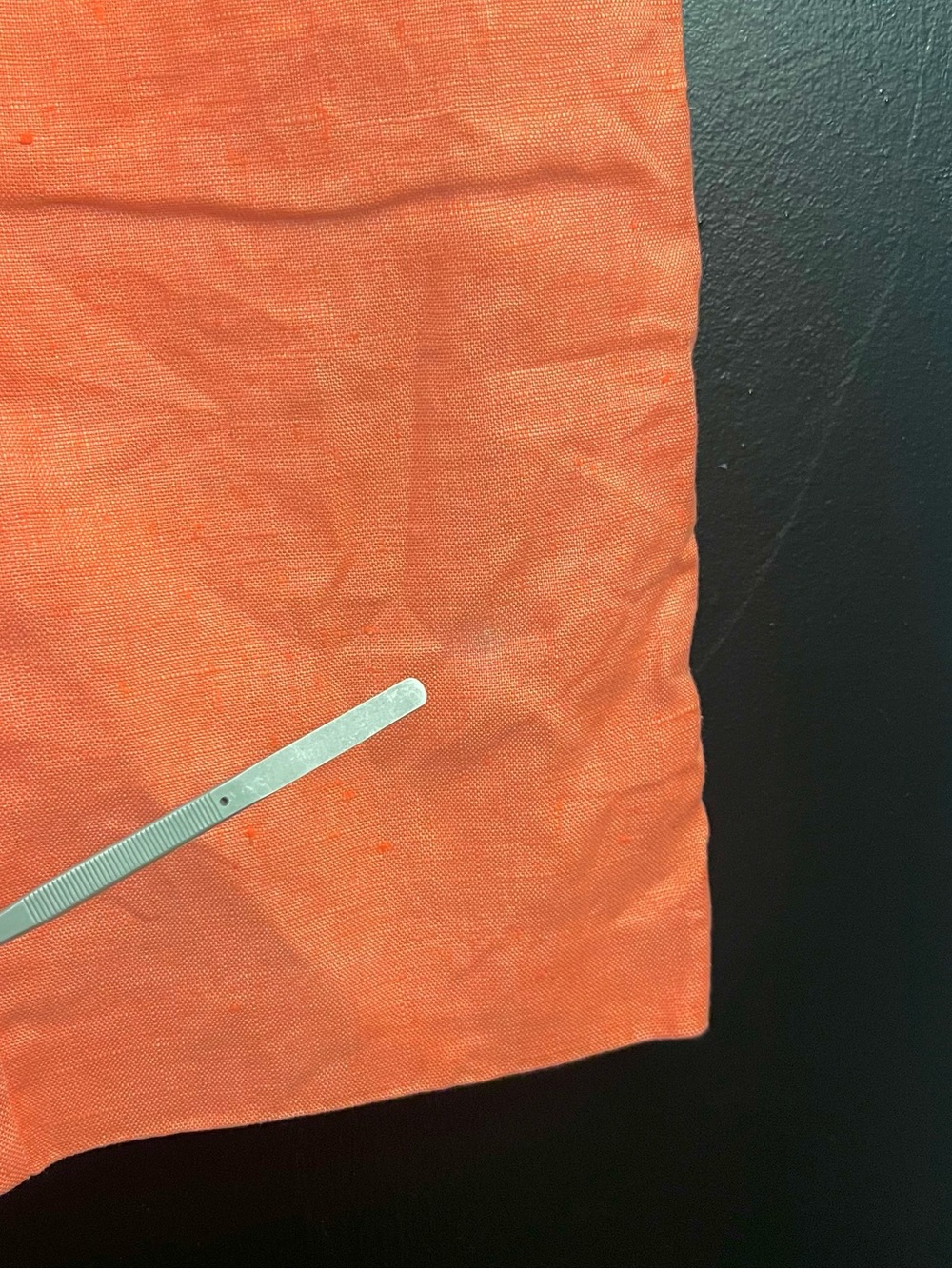 Vintage Ann Taylor Coral Linen Pencil Skirt - Picture 4 of 5
